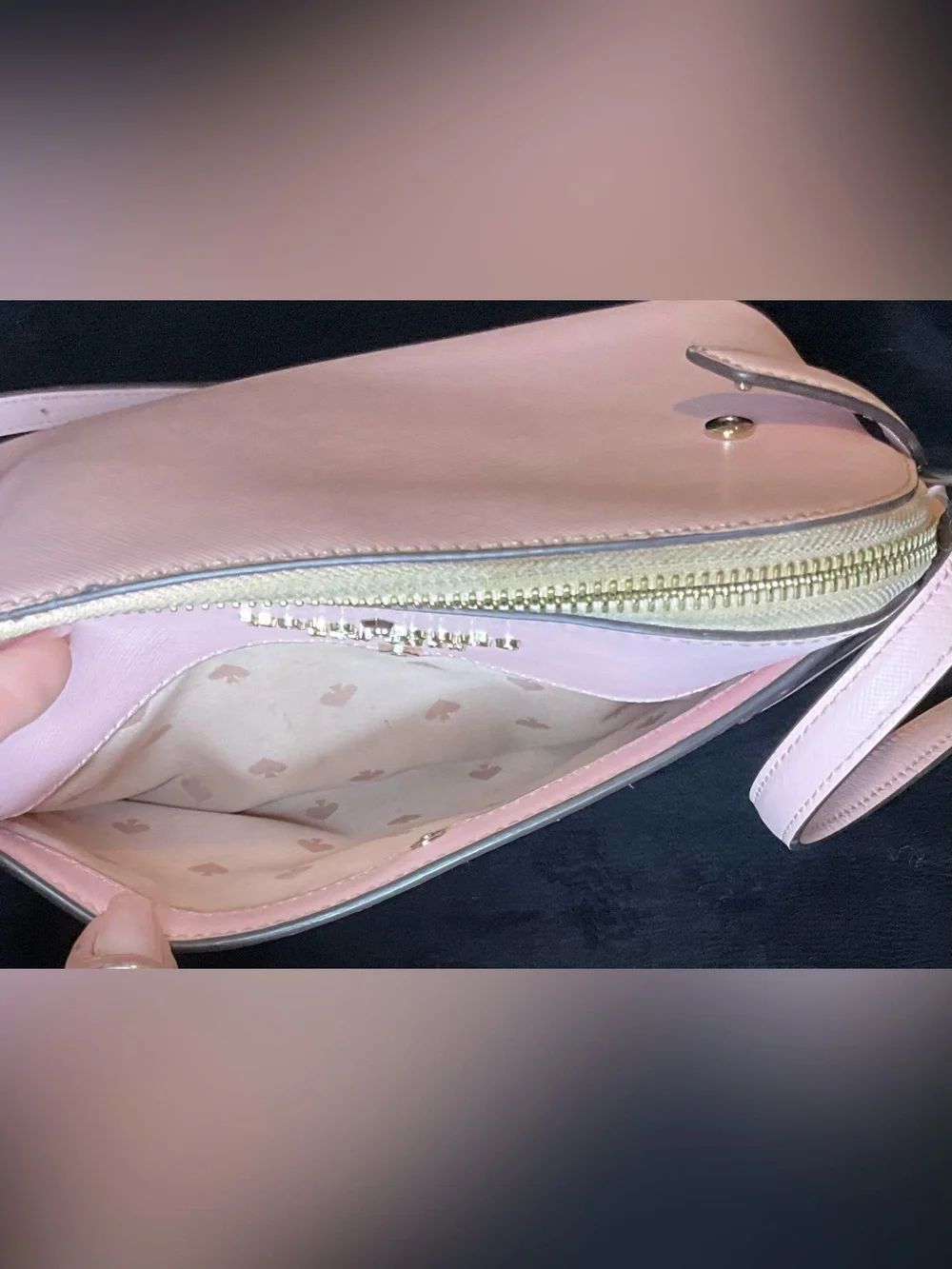 kate spade New York Pale Pink Saffiano Crossbody Bag